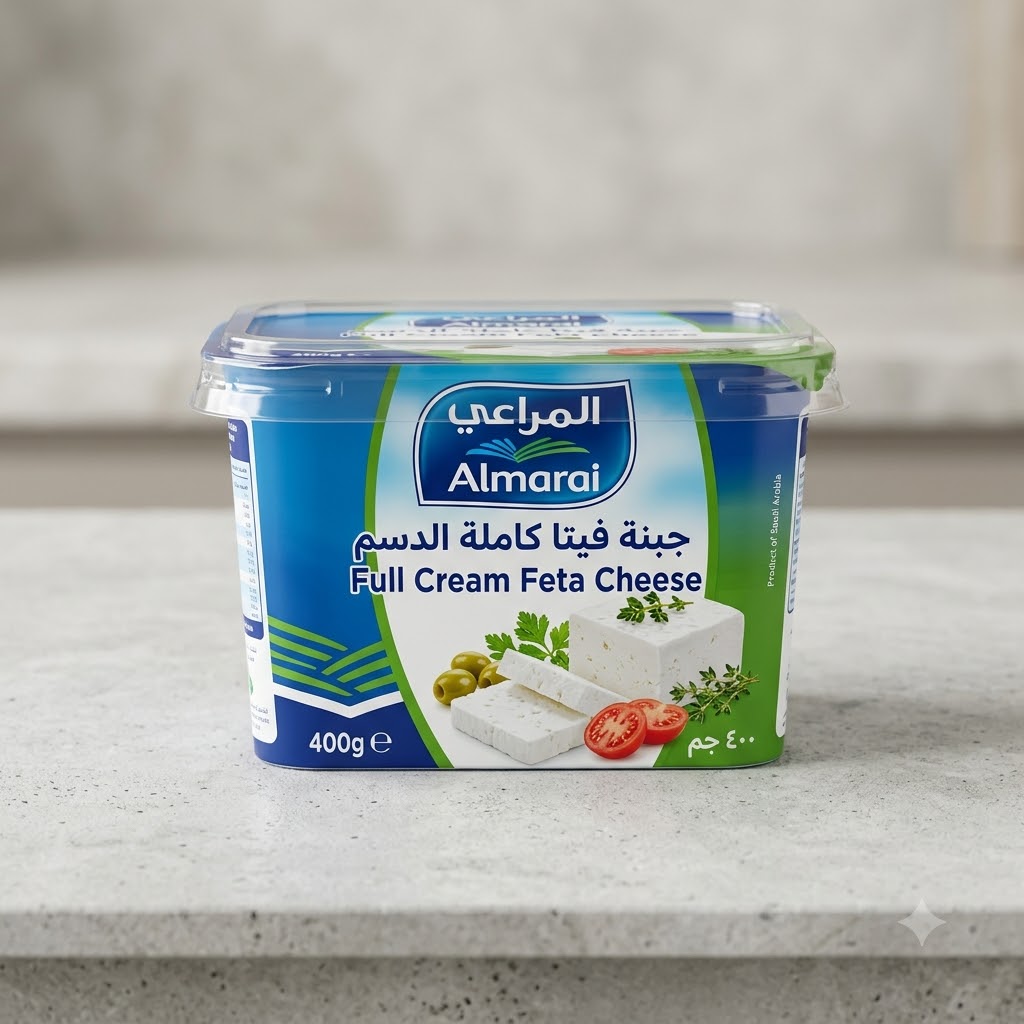 Almarai Full Cream Feta Cheese 400g – Creamy
