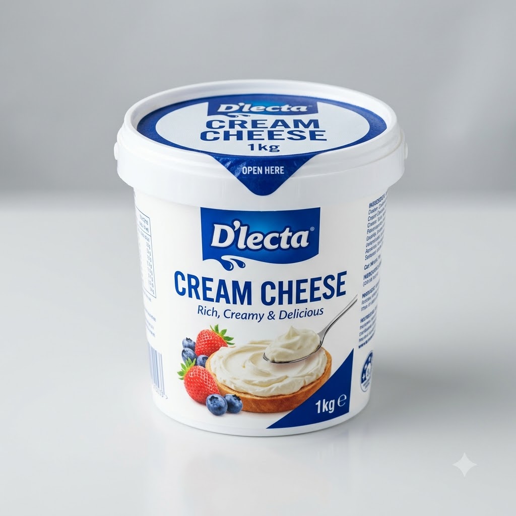 D'lecta Cream Cheese 1kg
