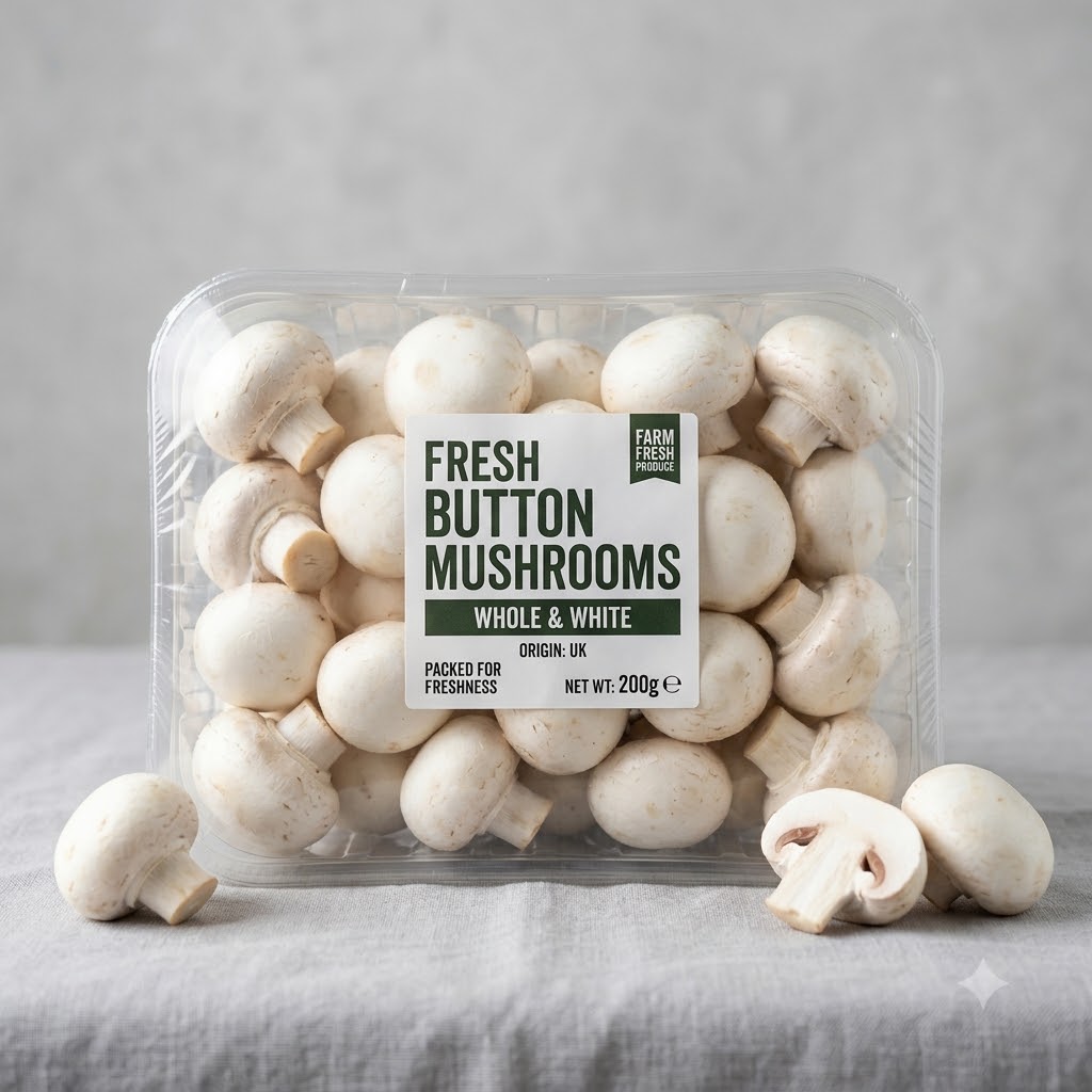 Button Mushroom (200 gm)